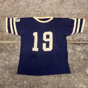 Vintage 70's Football T-Shirt #19 Size Medium 100% Cotton